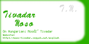 tivadar moso business card